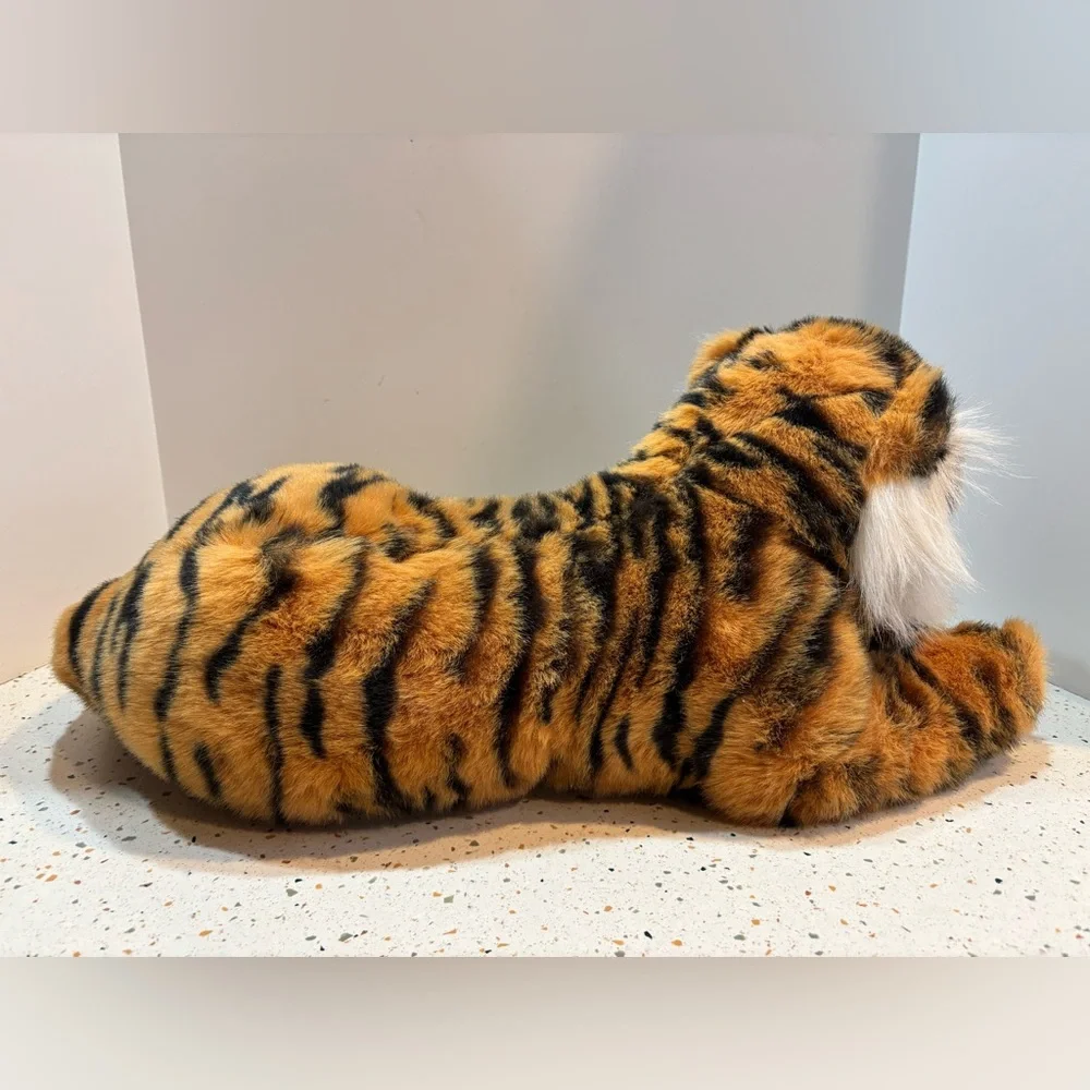 Vintage WEGO Tiger Plush‎ Stuffed Animal Korea Laying Jungle Cat 9115T